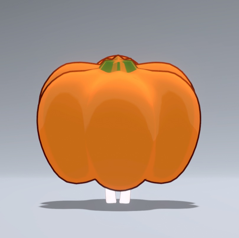 【VRC想定】光る!ハロウィンかぼちゃのきぐるみ【まめふれんず対応】