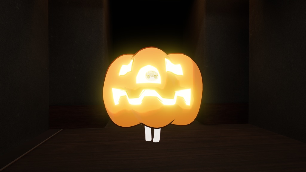 【VRC想定】光る!ハロウィンかぼちゃのきぐるみ【まめふれんず対応】
