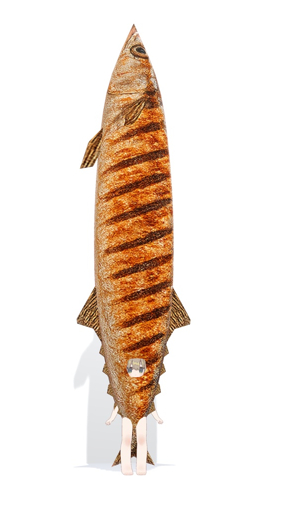 【VRC想定】サンマきぐるみ【まめふれんず対応】