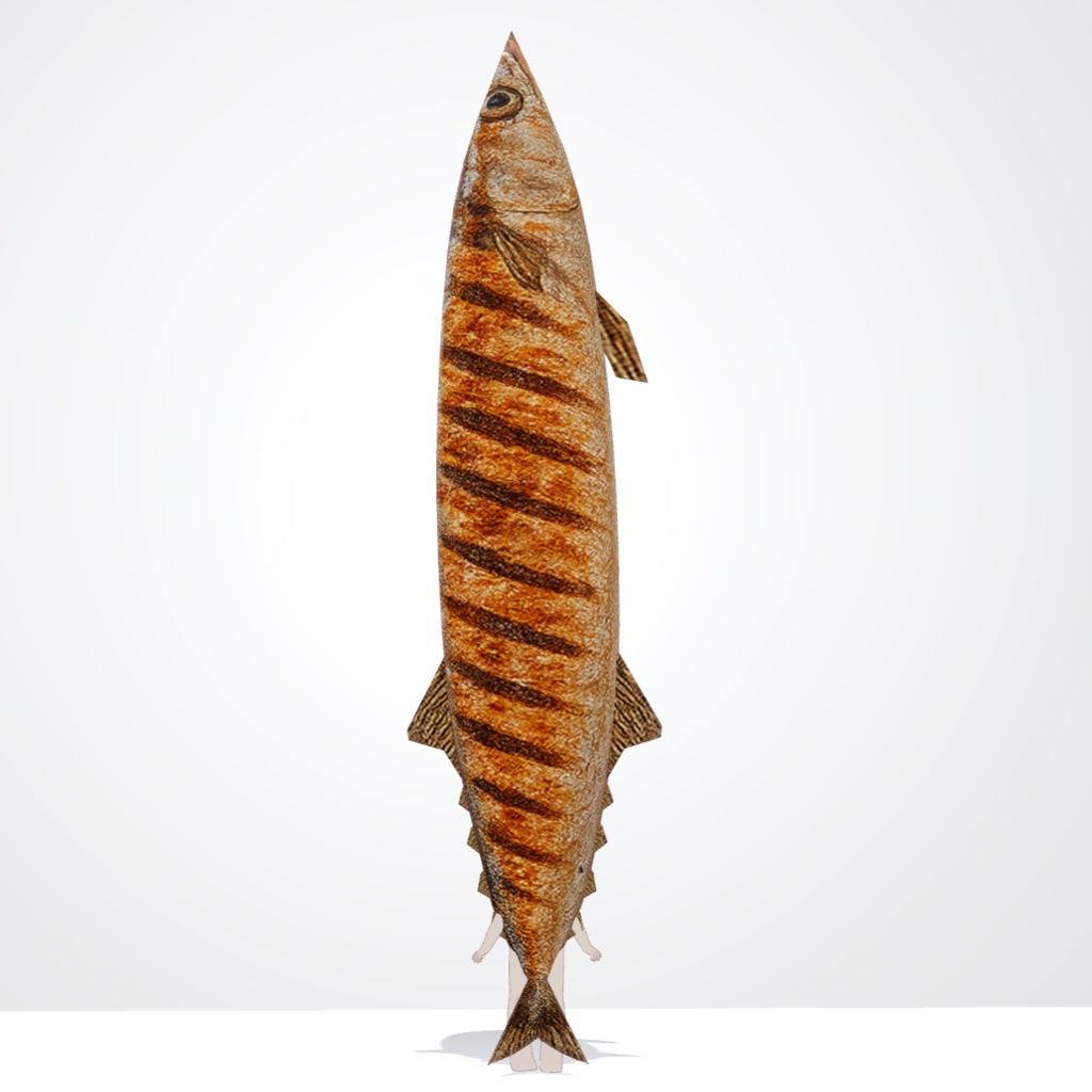 【VRC想定】サンマきぐるみ【まめふれんず対応】