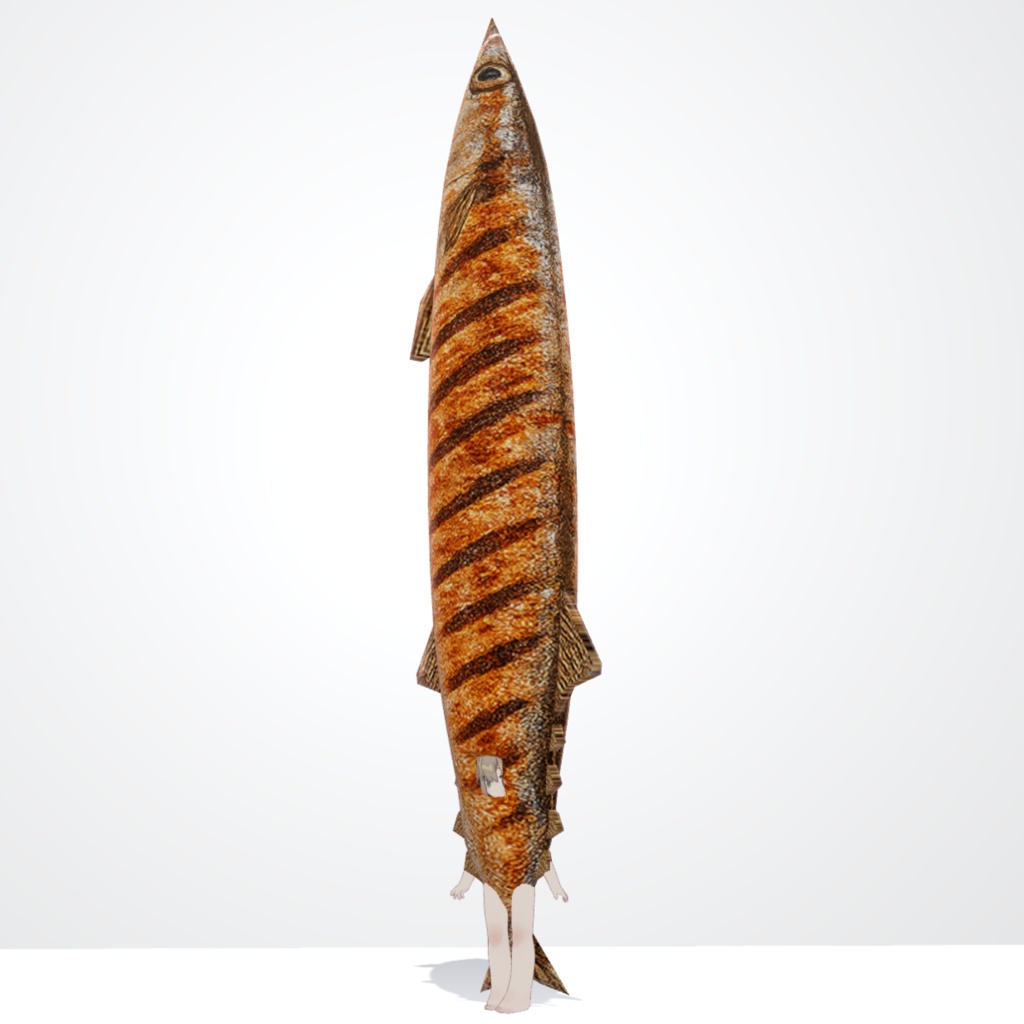 【VRC想定】サンマきぐるみ【まめふれんず対応】