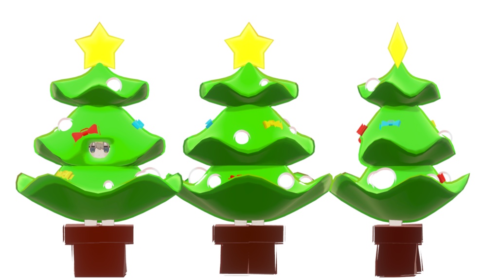 【VRC想定】クリスマスツリーのきぐるみ【まめふれんず対応】