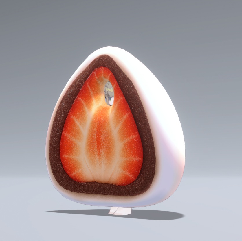 【VRC想定】いちご大福のきぐるみ【まめふれんず対応】