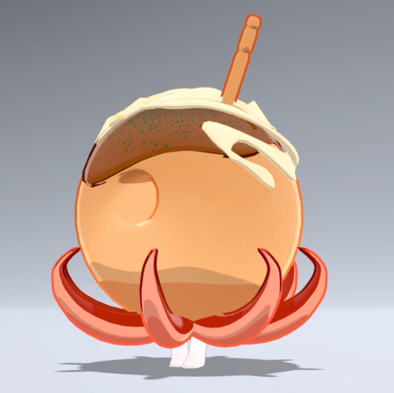 【VRC想定】たこ焼きのきぐるみ【まめふれんず対応】