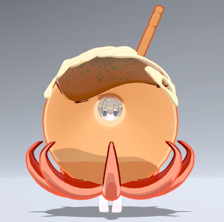 【VRC想定】たこ焼きのきぐるみ【まめふれんず対応】