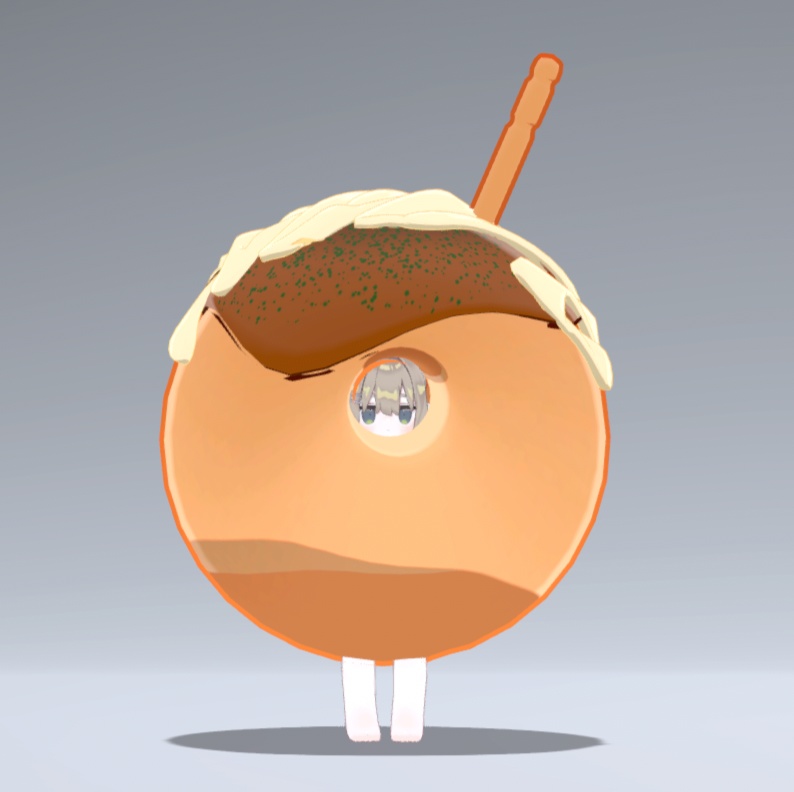 【VRC想定】たこ焼きのきぐるみ【まめふれんず対応】