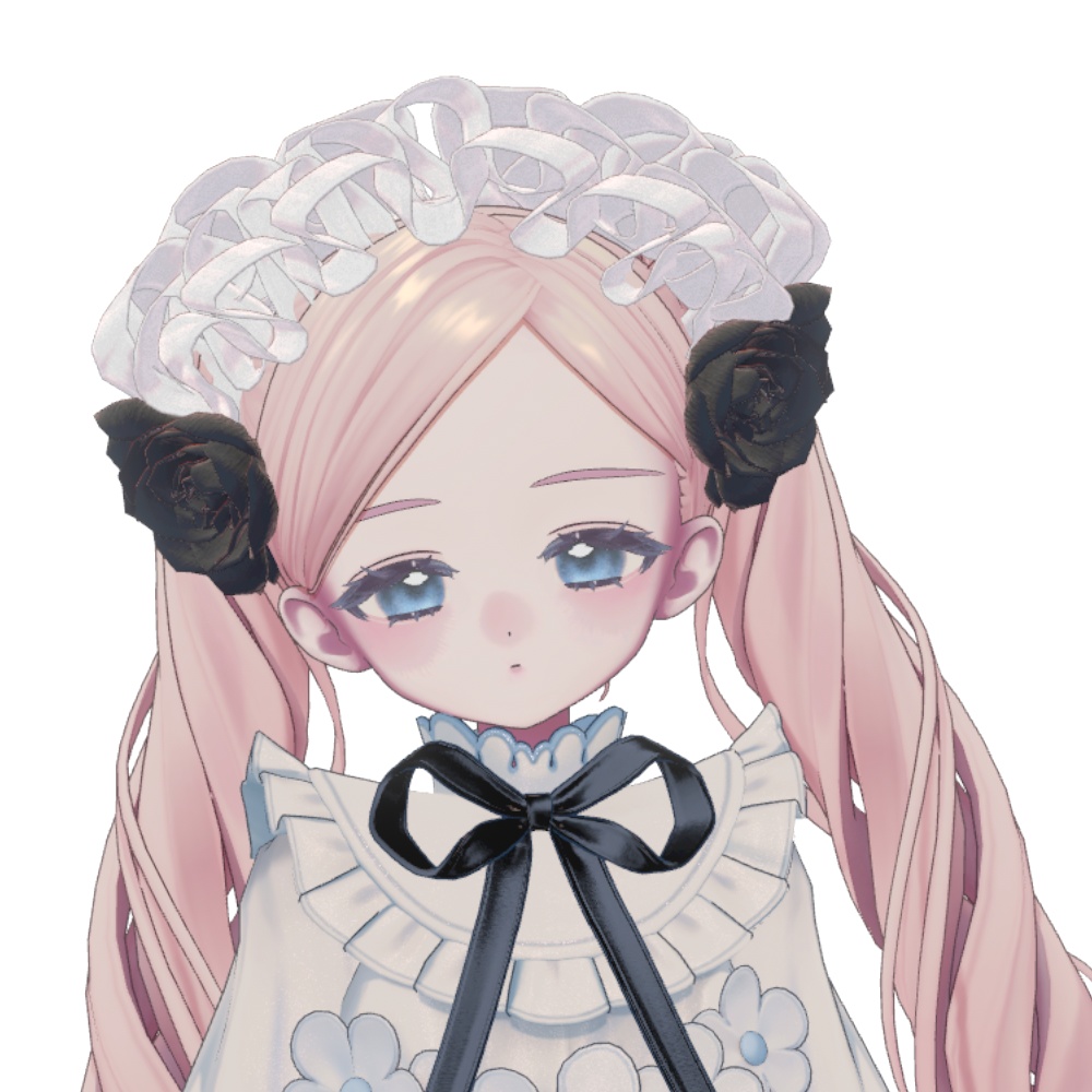 【VRC対応】Bloom Frill Headdress