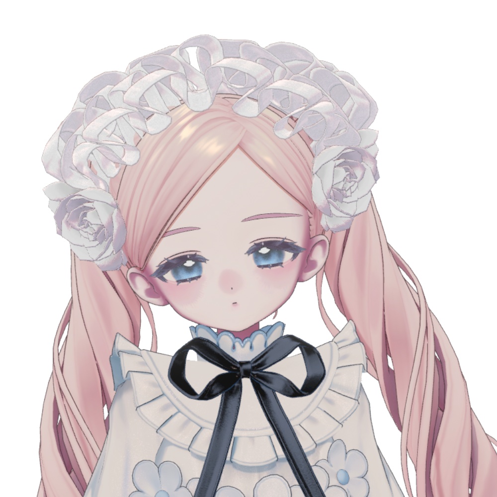 【VRC対応】Bloom Frill Headdress