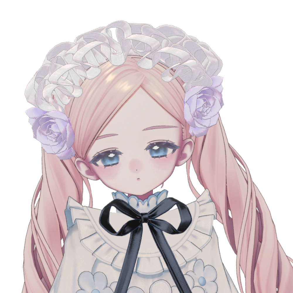 【VRC対応】Bloom Frill Headdress