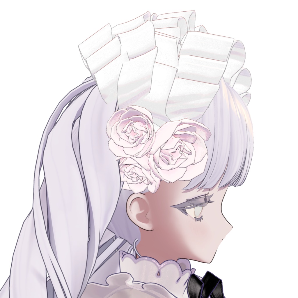 【VRC対応】Bloom Frill Headdress
