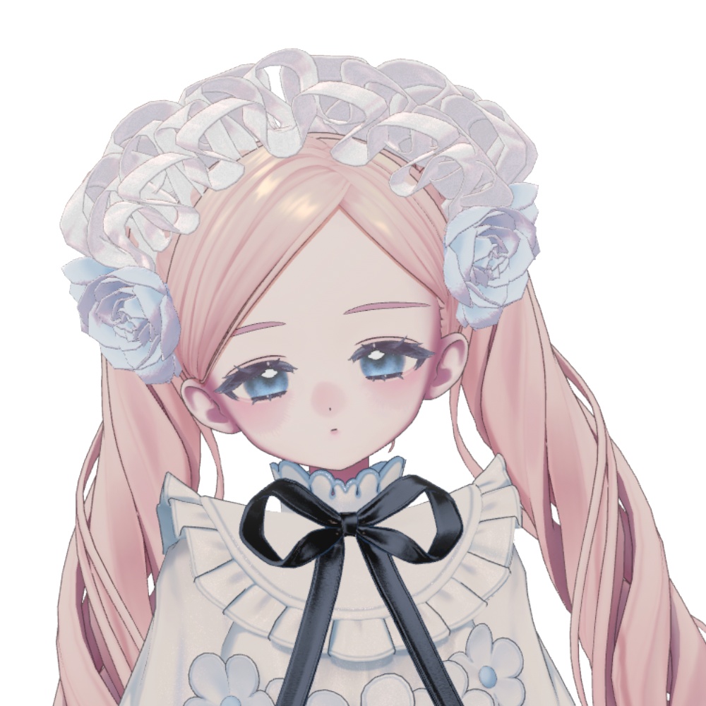 【VRC対応】Bloom Frill Headdress