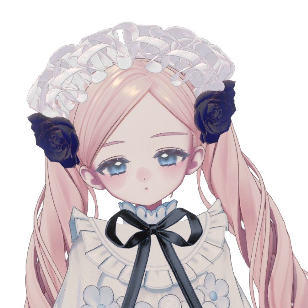 【VRC対応】Bloom Frill Headdress