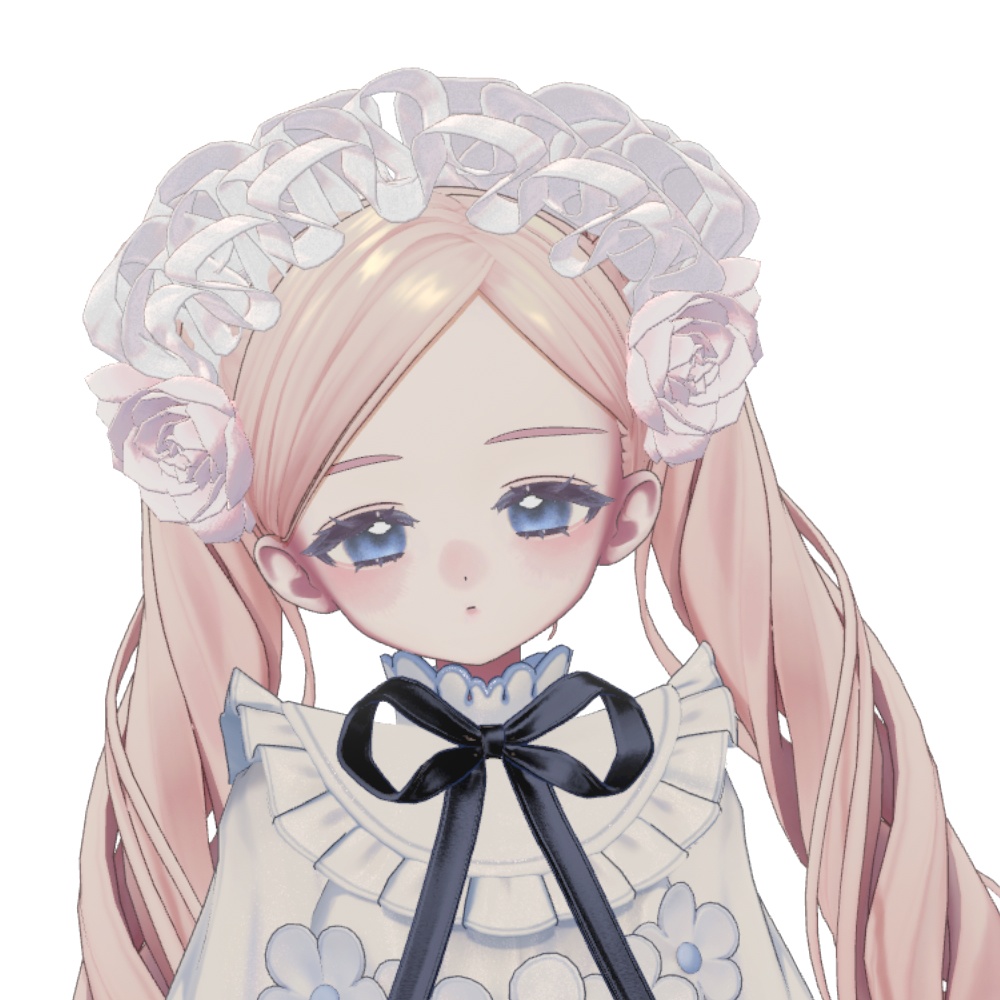 【VRC対応】Bloom Frill Headdress