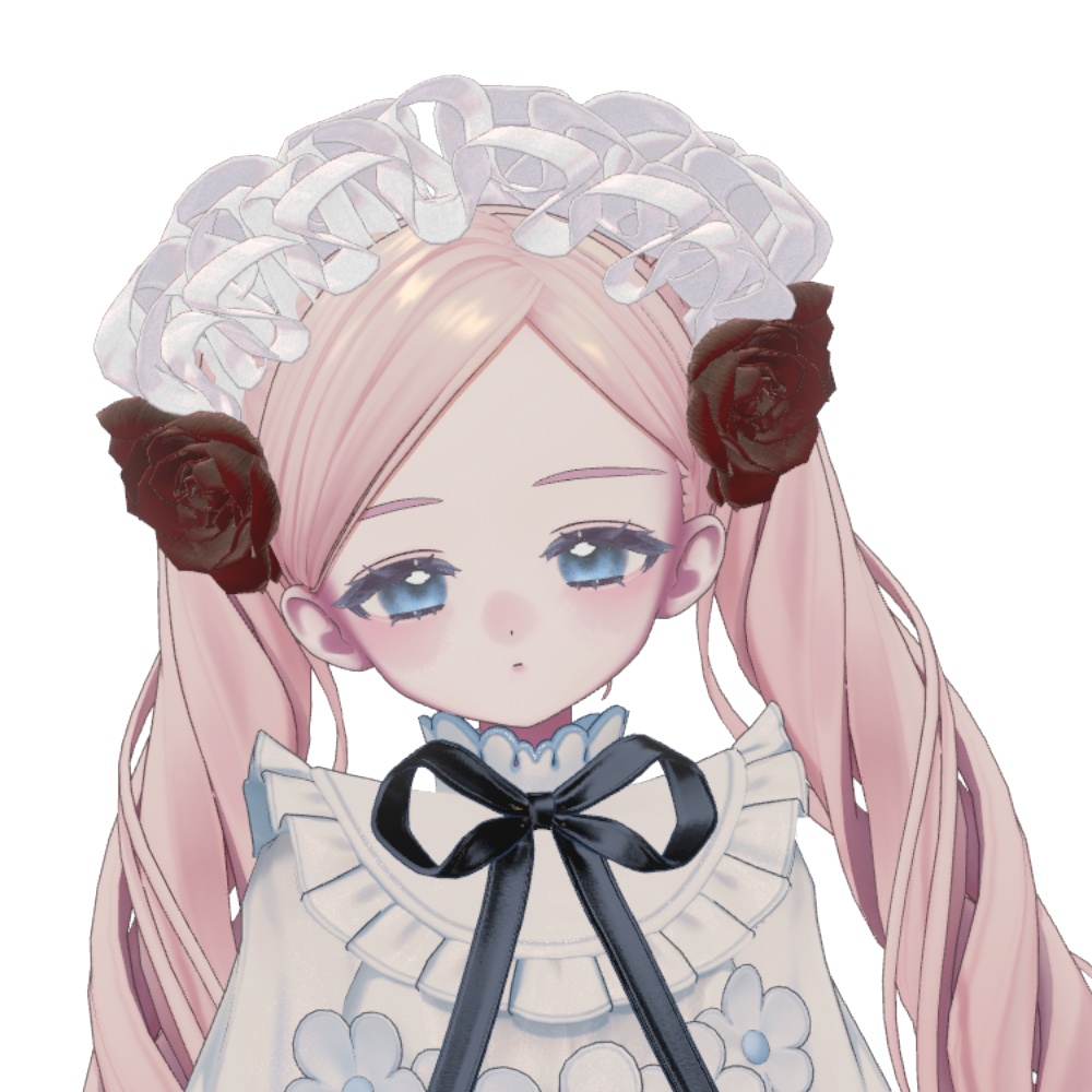 【VRC対応】Bloom Frill Headdress
