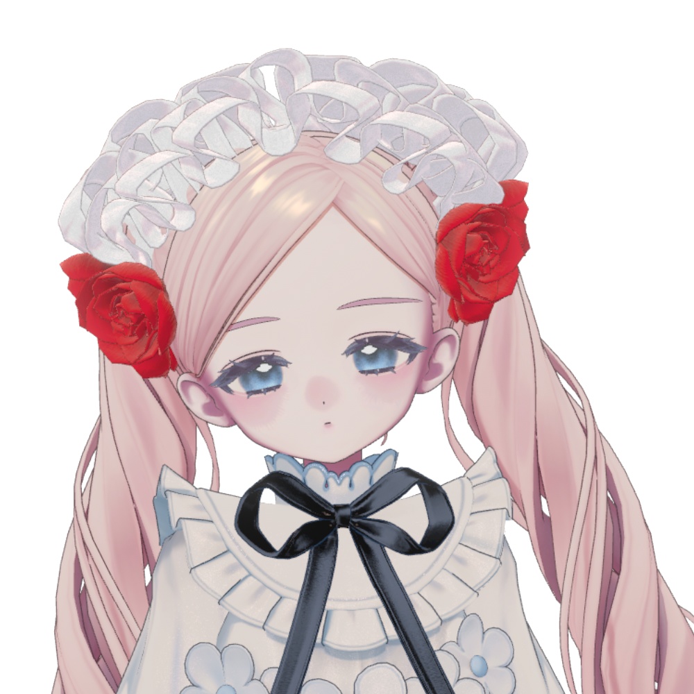 【VRC対応】Bloom Frill Headdress