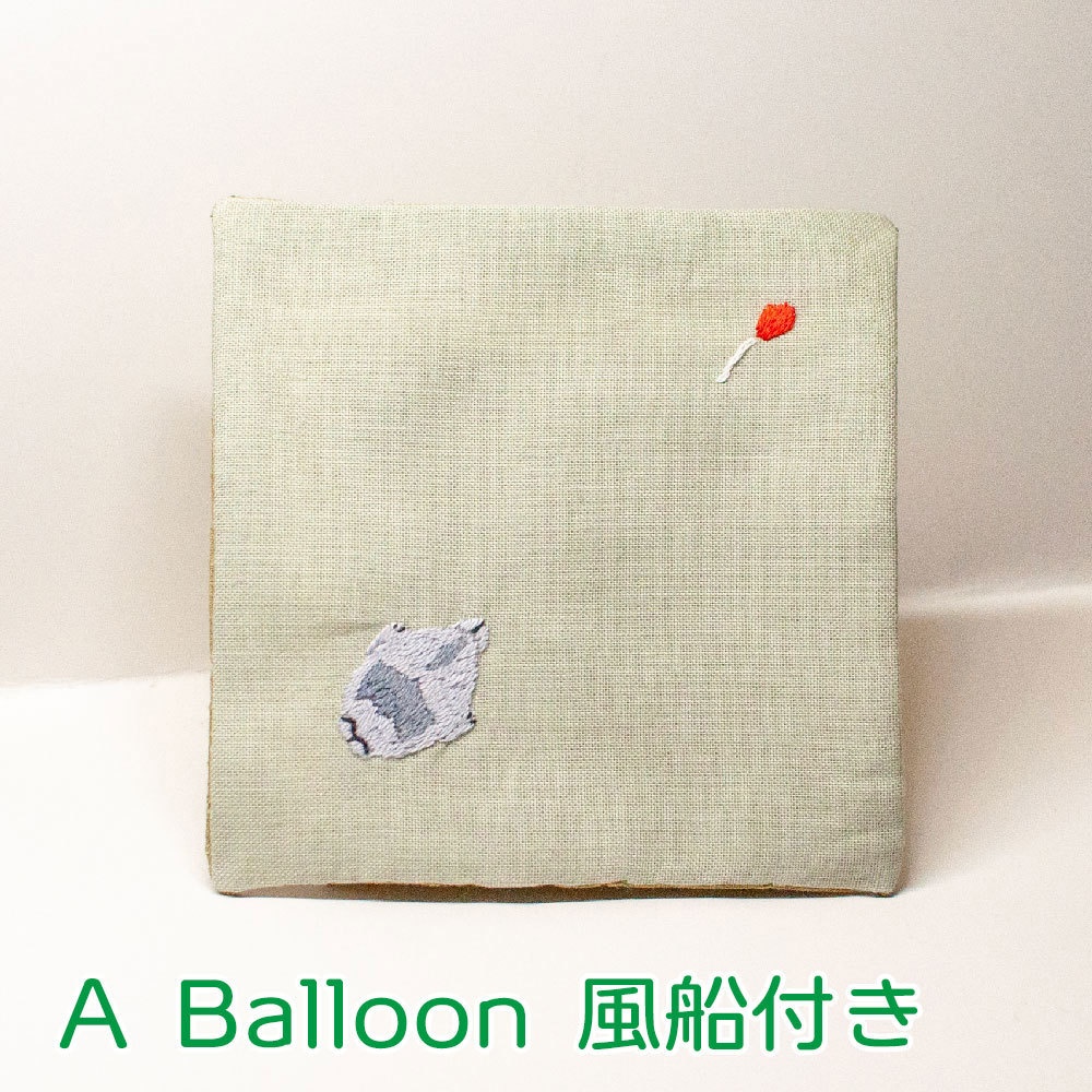 刺繍コースター(緑)