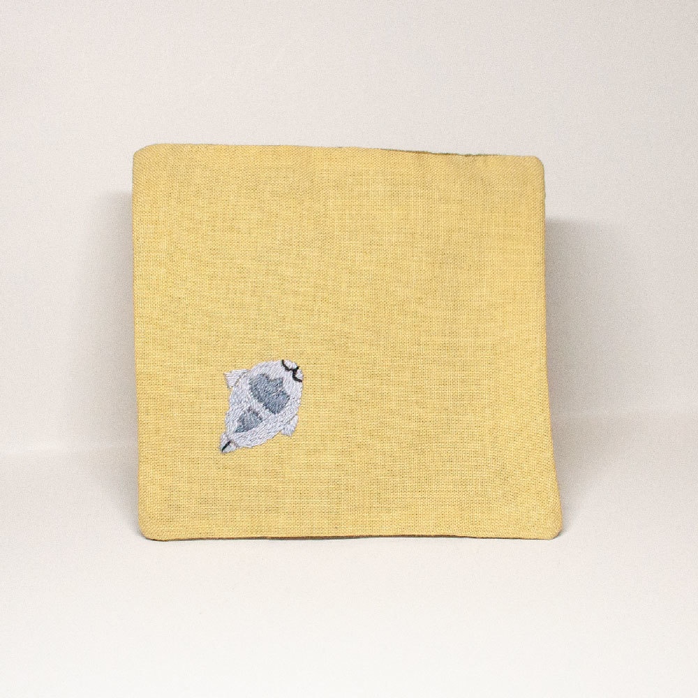 刺繍コースター(黄)