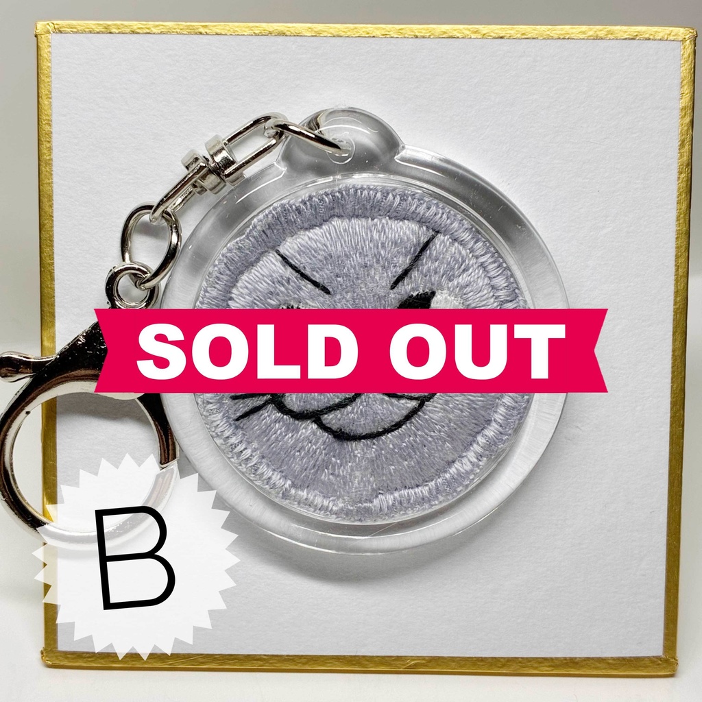 顔キーホルダー