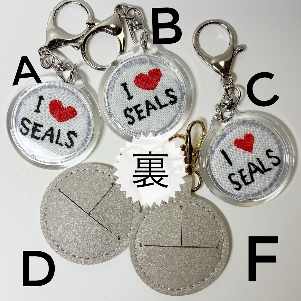 顔キーホルダー