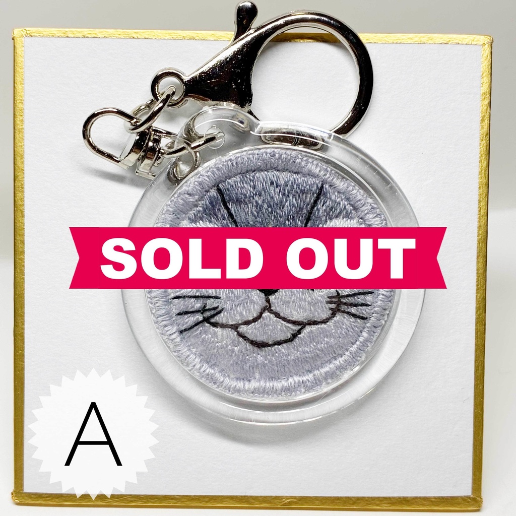 顔キーホルダー