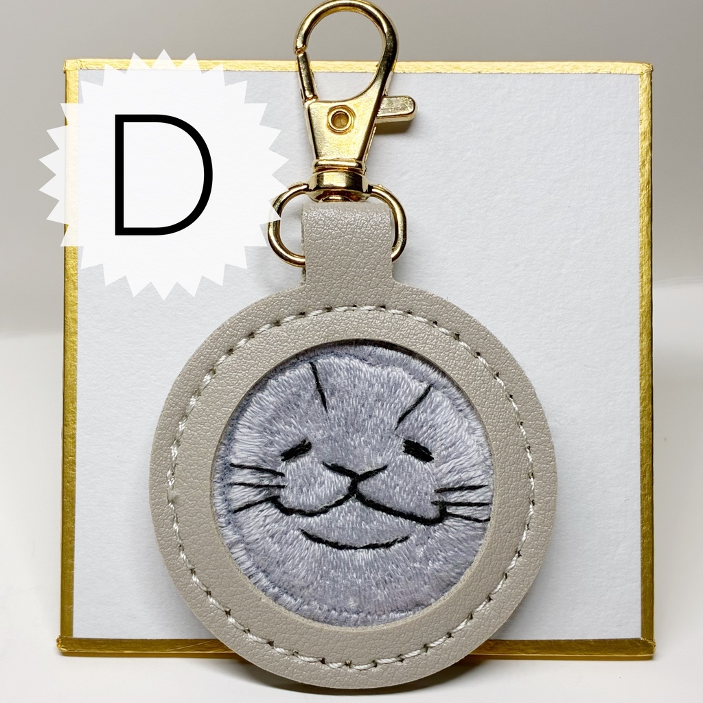 顔キーホルダー