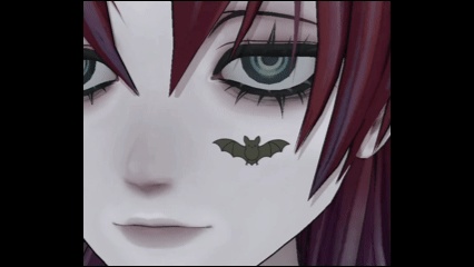 パタパタ動く!コウモリタトゥー