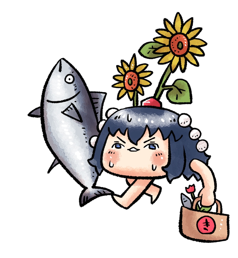 きめぇ丸買い物キーホルダー