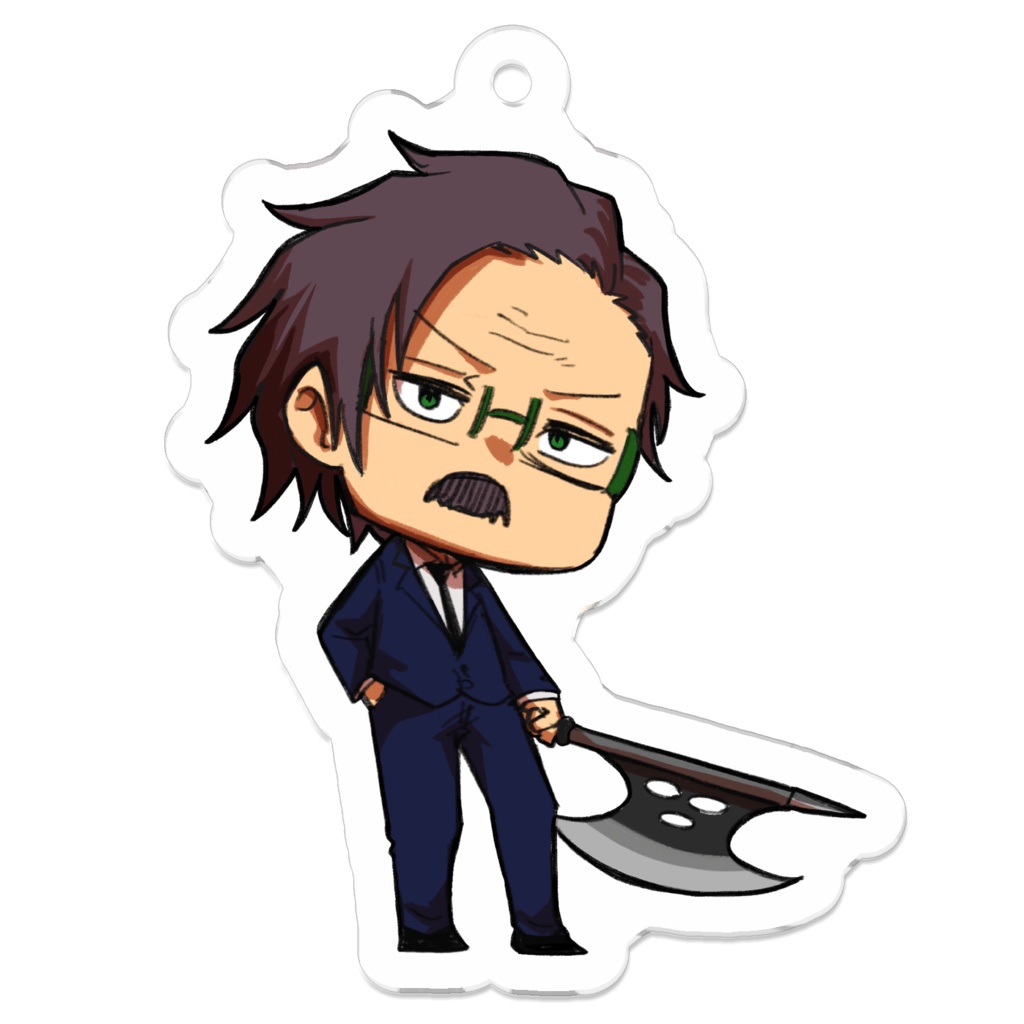 部長のデフォルメ神キーホルダー