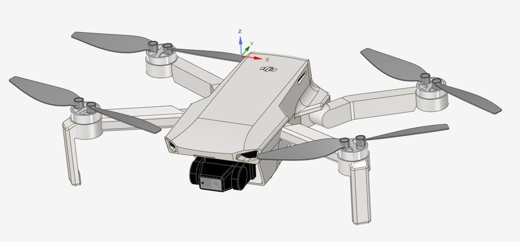 DJI Mini2 3Dモデル