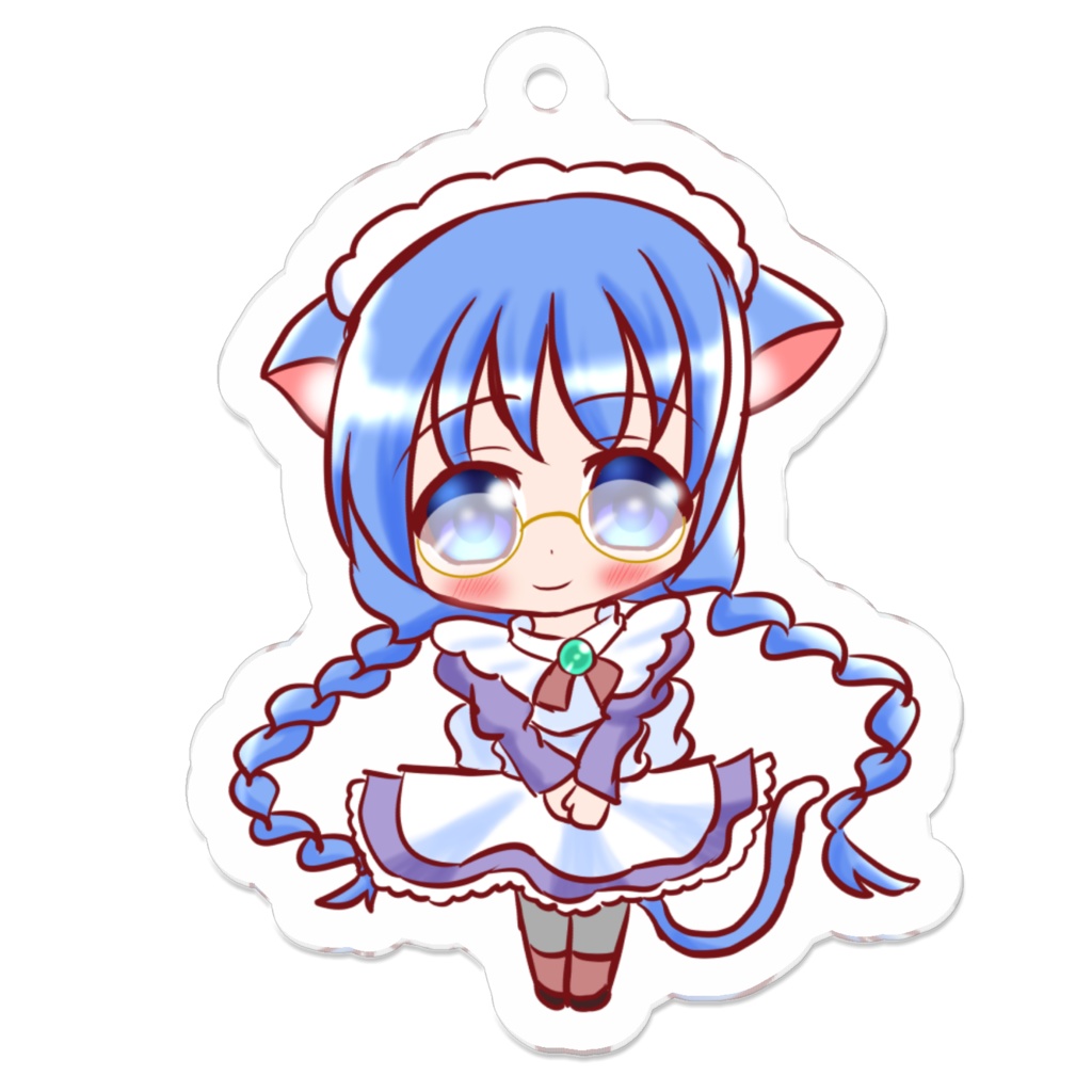 ネコミミメイドさんアクキー(オリジナル)