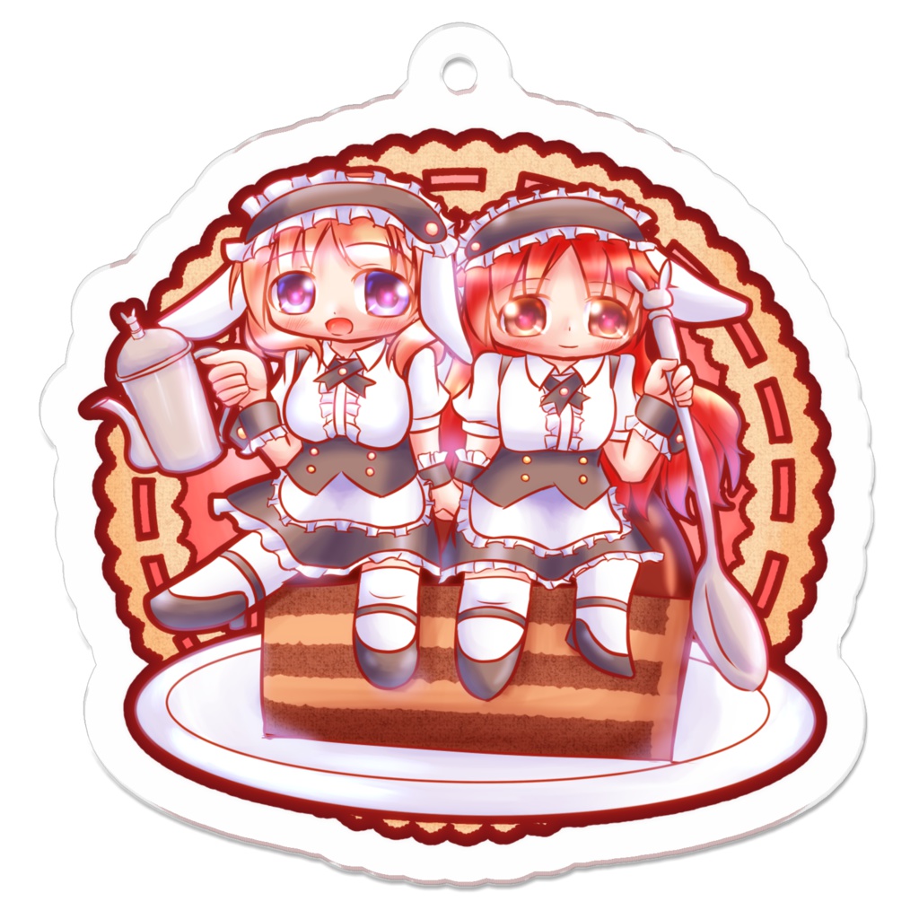 ココメグティータイム　アクリルキーホルダー