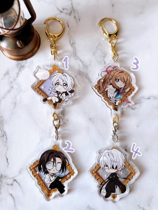 【夢エデ】アクリルキーホルダー４種（つながるチャーム）