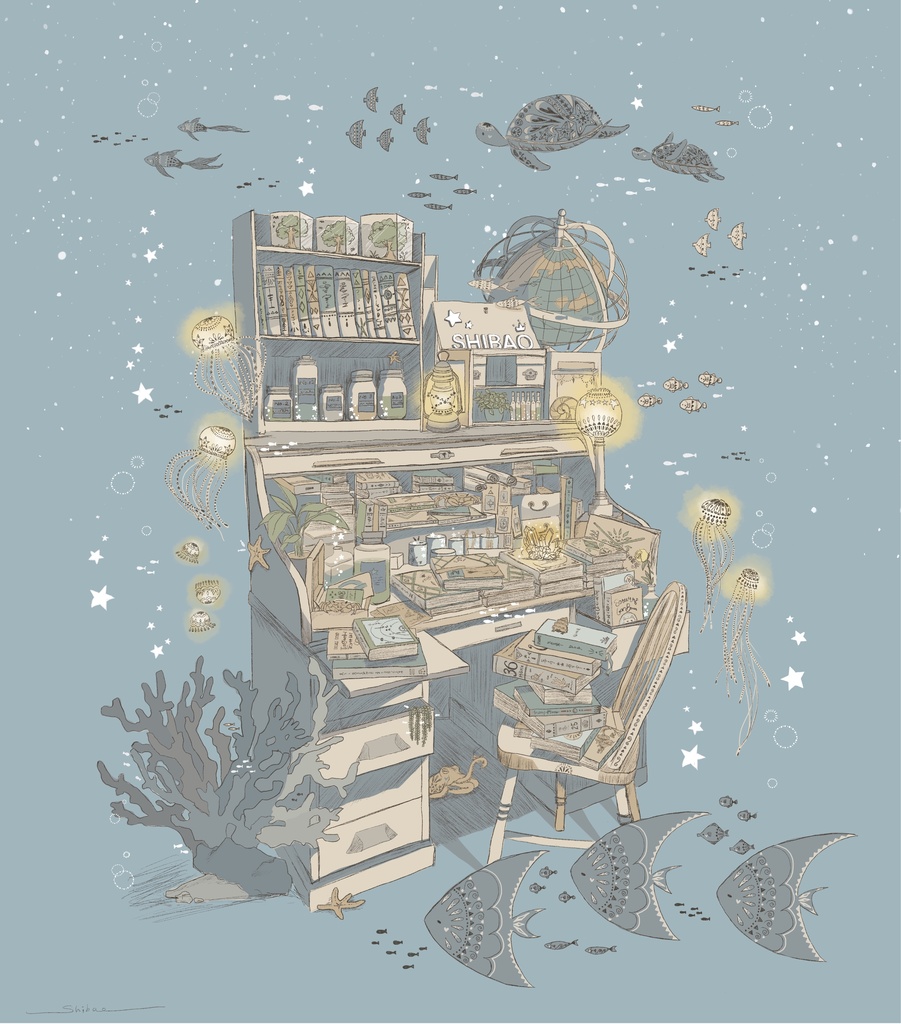 海底の机クリアファイル