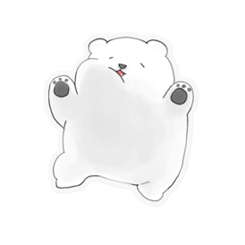 ステッカー しろくま