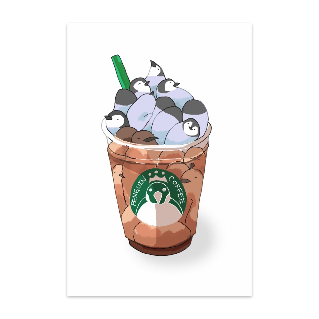 イラストカード「フラペンチーノ」
