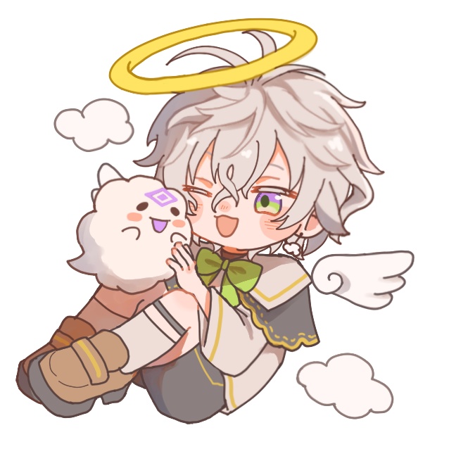 天使アクリルキーホルダー【わたくもくんとカゲツ】