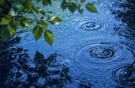 雨上がりの静けさ…