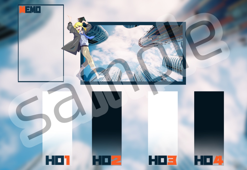 【無料/投げ銭ココフォリア素材】近未来風 駒置き場&スクリーンパネル素材