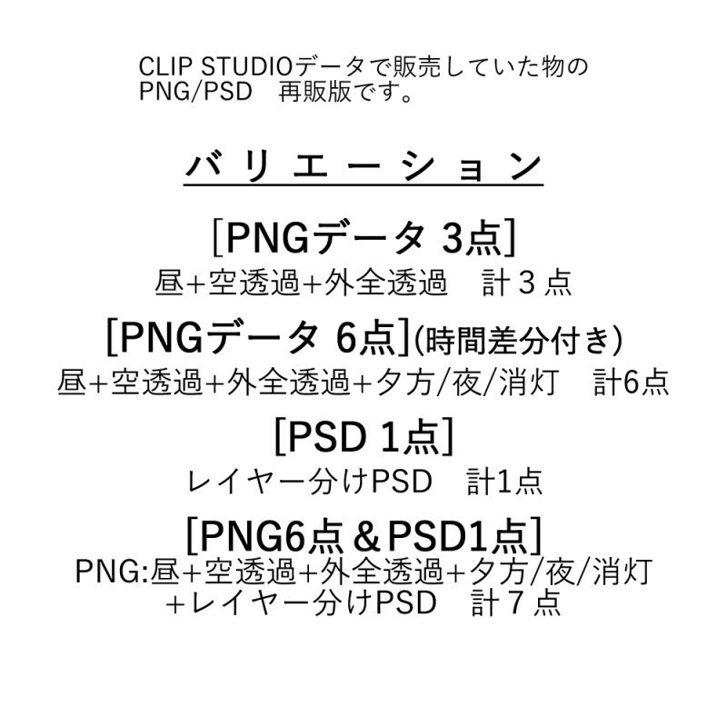 背景イラスト:リビング(PNGorPSD 時間差分あり)