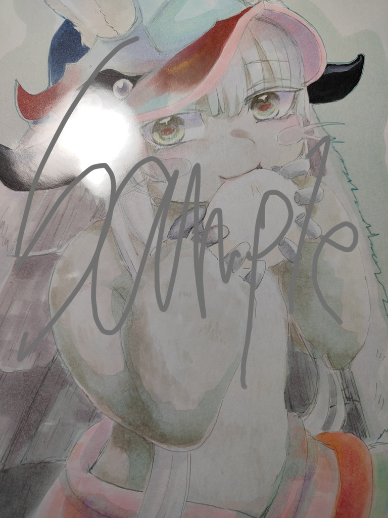 ナナチがご飯食べてるだけ。大色紙