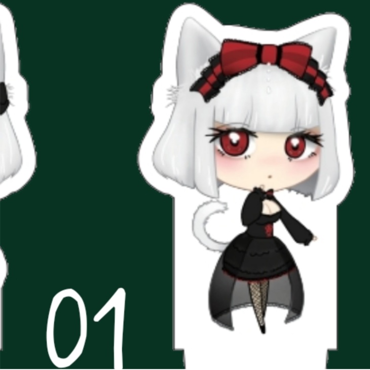 【SALE】Lilcatty＊scene-01 イラストミニアクリルスタンド