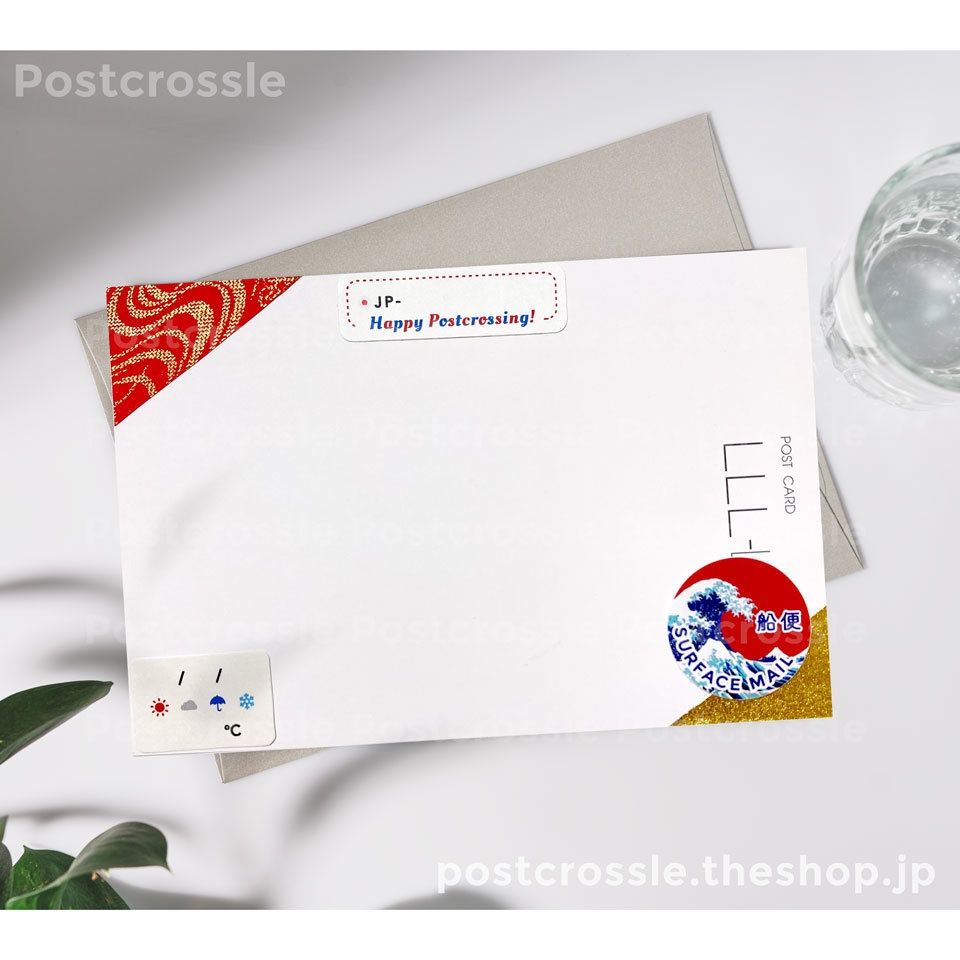 船便シール 25枚セット★ ポスクロ・文通など、国際郵便に♪