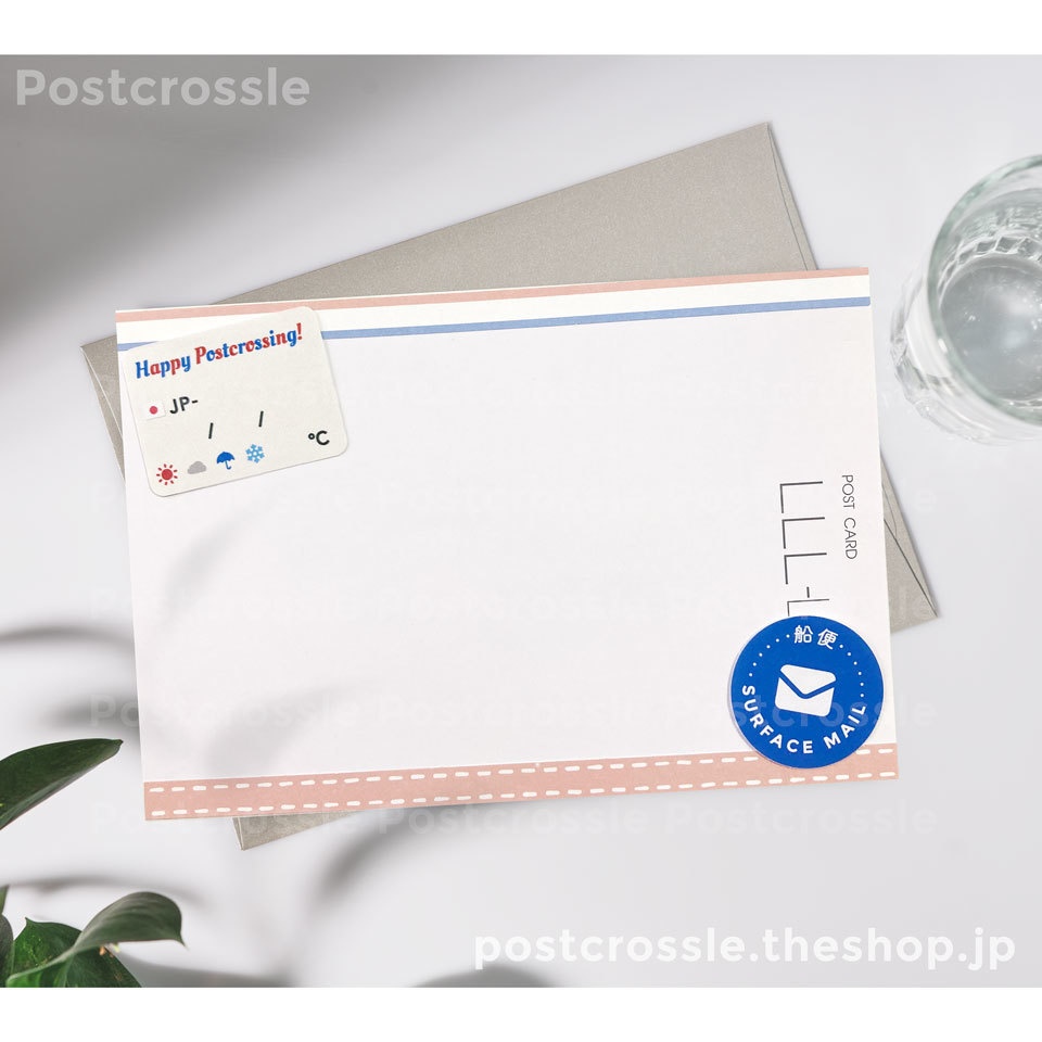 船便シール 25枚セット★ ポスクロ・文通など、国際郵便に♪