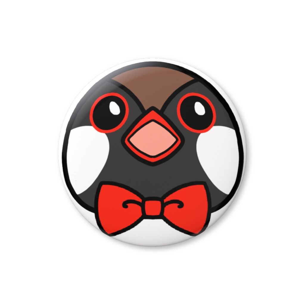 ばるやん 缶バッチ(赤)