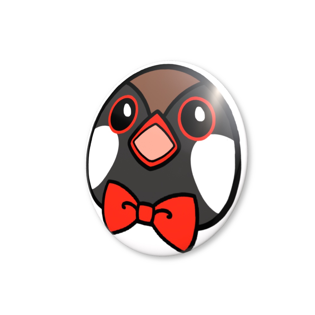 ばるやん 缶バッチ(赤)