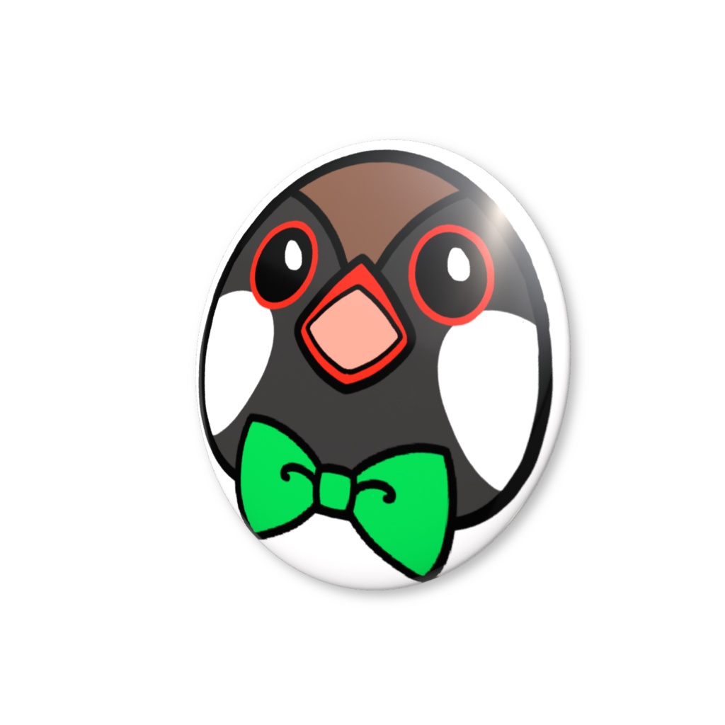 Baruyan 缶バッチ(緑)