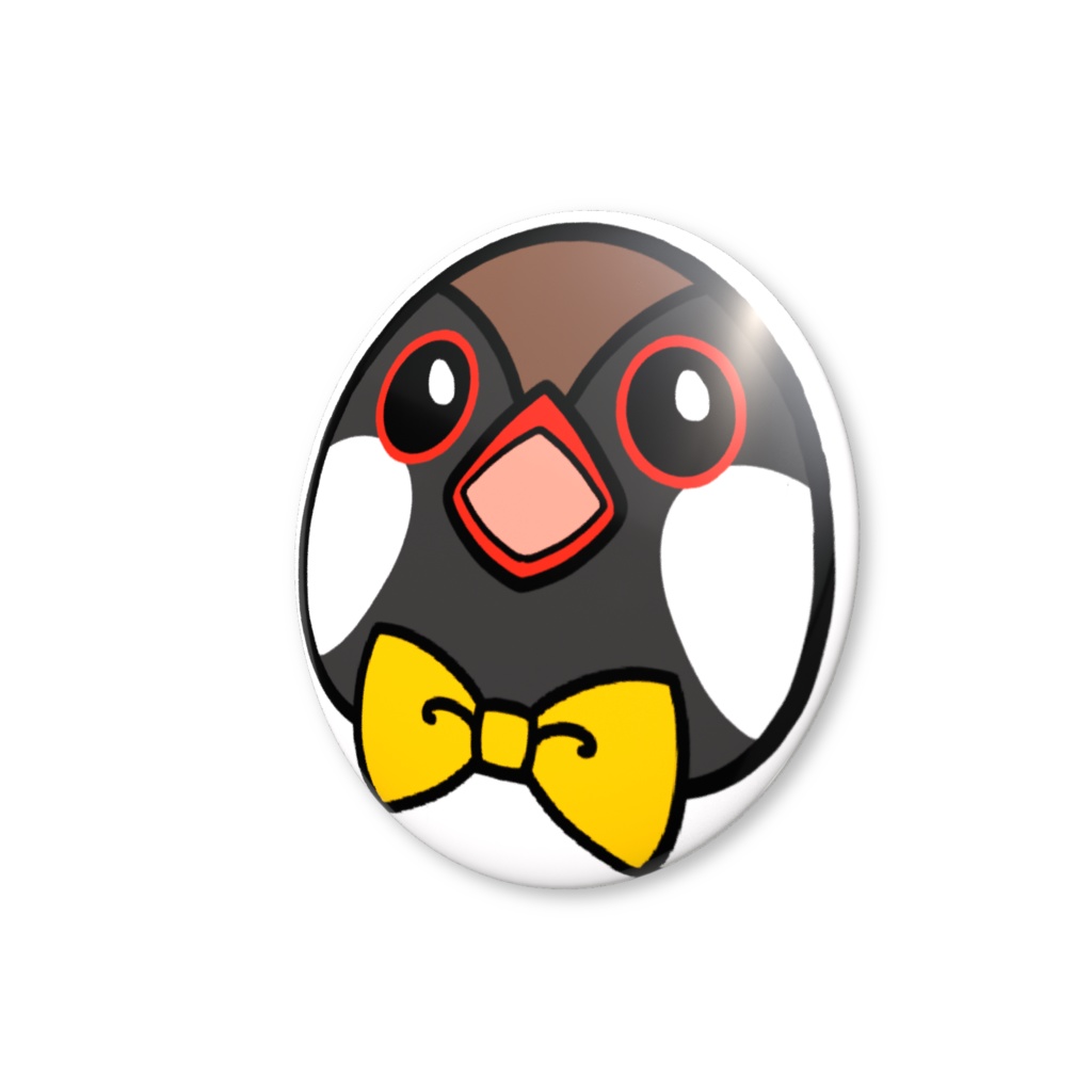 Baruyan 缶バッチ(黄)