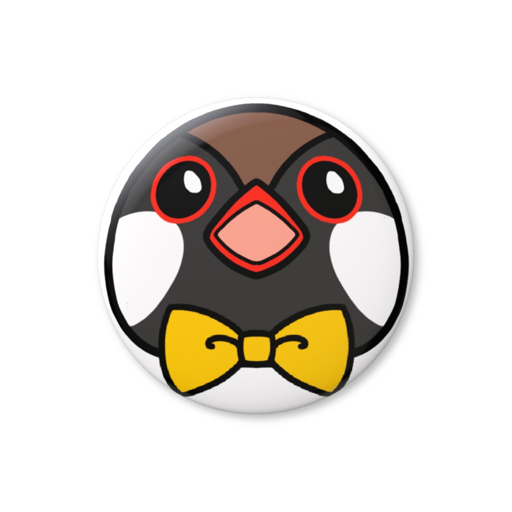 Baruyan 缶バッチ(黄)