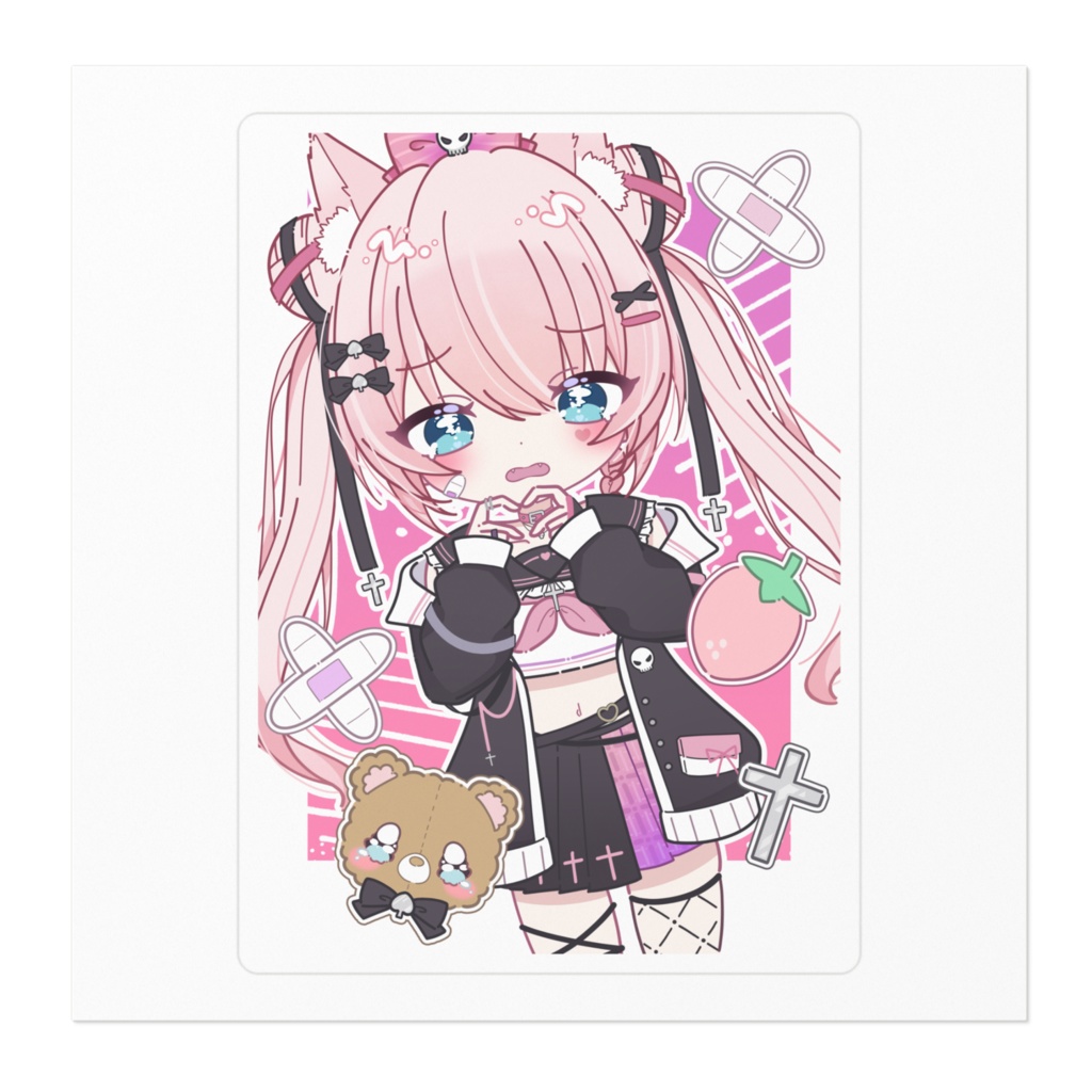 ぴえんハートジュナステッカーA