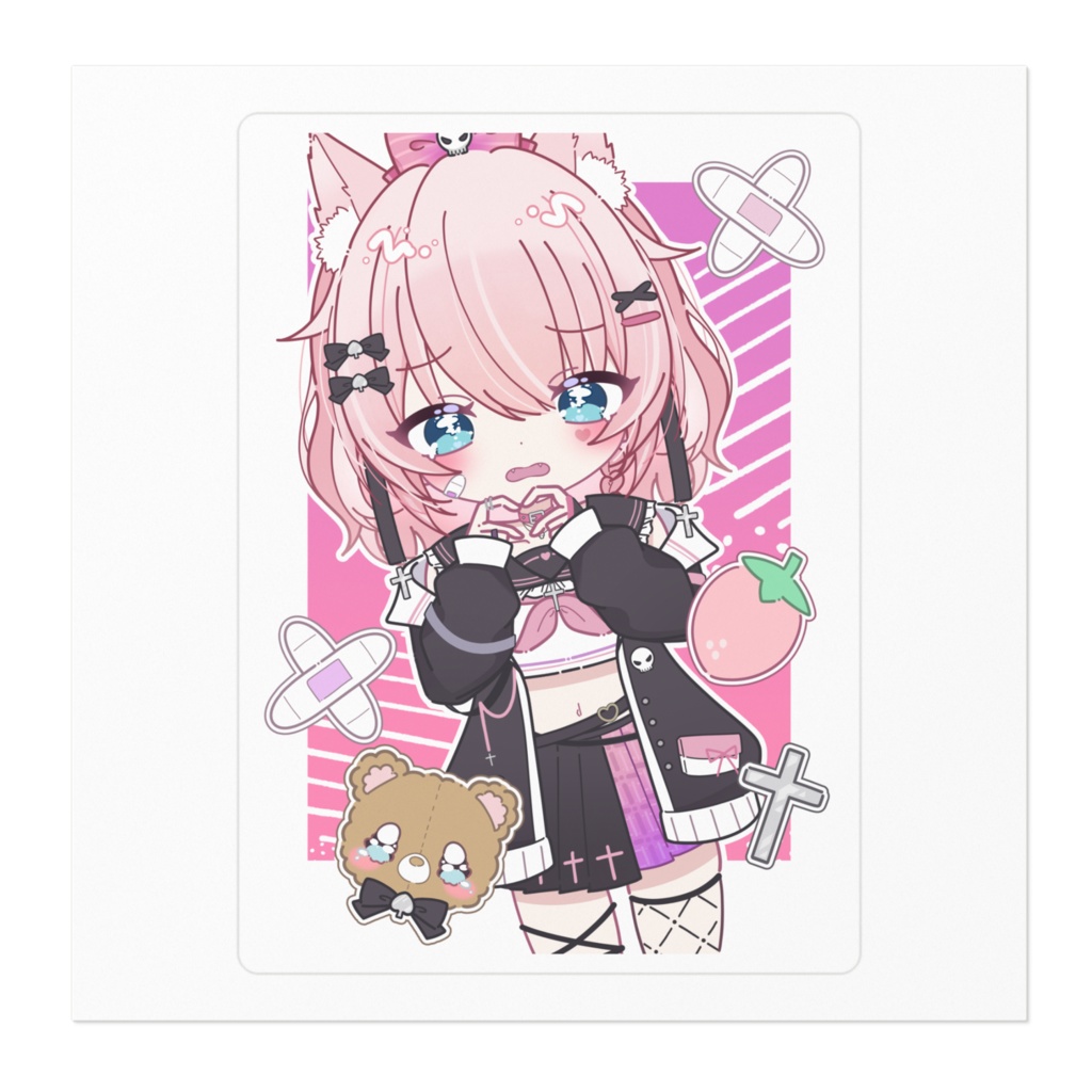 ぴえんハートジュナステッカーB